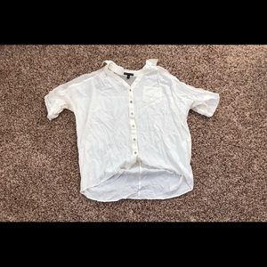 Express white blouse - button down - medium